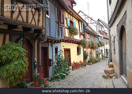 
                Gasse, Elsass, Eguisheim                   