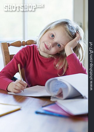
                Girl, Learning, Homework, Schoolgirl                   