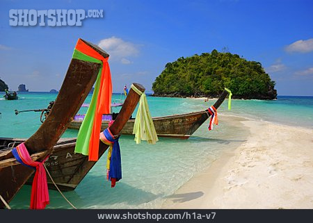 
                Insel, Thailand, Longtailboot, Krabi                   