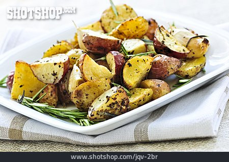 
                Ofenkartoffel, Kartoffelgericht, Rosmarinkartoffeln, Kartoffelecke                   