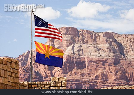 
                Usa, Flagge, Arizona, Landesflagge                   