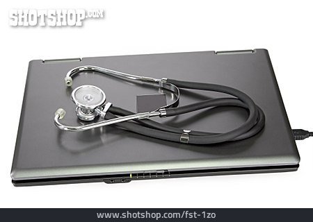 
                Laptop, Stethoskop                   
