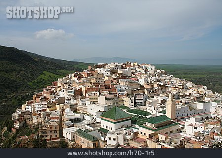 
                Stadtansicht, Moschee, Marokko                   