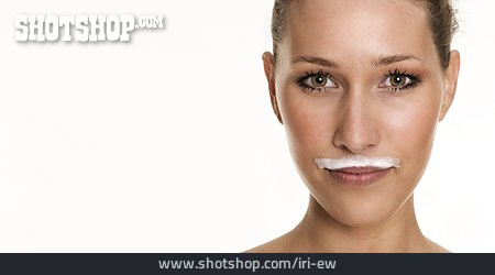 
                Young Woman, Woman, Milk, Milk Beard                   