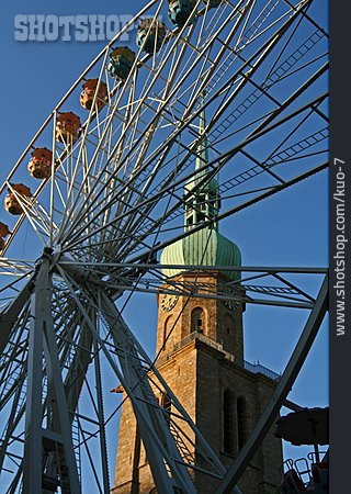 
                Riesenrad, Stadtfest, Reinoldikirche                   