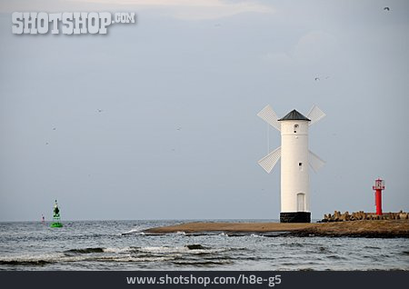 
                Leuchtturm, Ostsee, Swinemünde                   