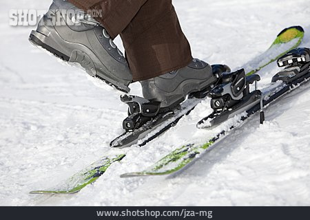 
                Skifahren, Skibindung, Skischuh                   