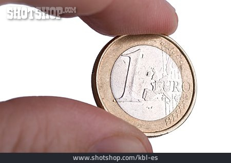 
                Euro, Geldstück, Ein Euro                   