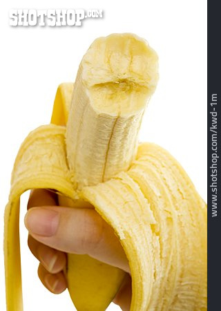 
                Hand, Banane, Abbeißen                   