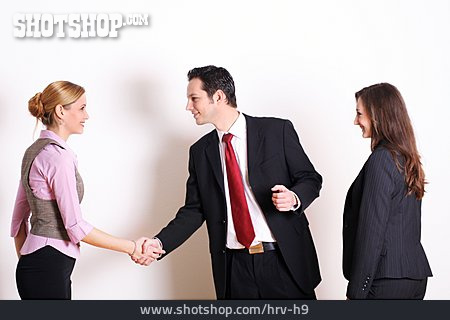 
                Business, Treffen, Handschlag                   