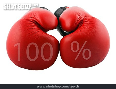 
                Boxhandschuh, Durchsetzungskraft, 100%                   
