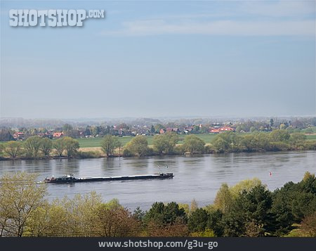 
                Elbe, Schleswig-holstein, Frachtschiff                   
