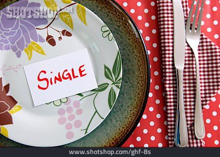 
                Tischdekoration, Gedeck, Single                   