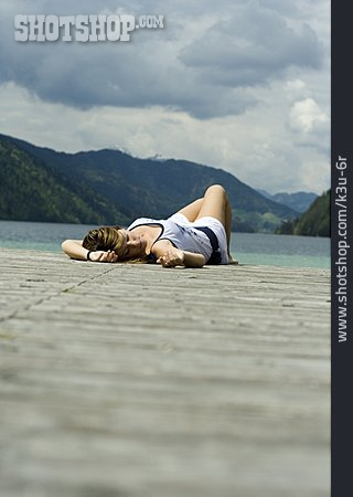 
                Young Woman, Woman, Relaxation & Recreation, Summer                   