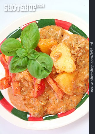 
                Potato, Meat Dish, Bolognese Sauce                   
