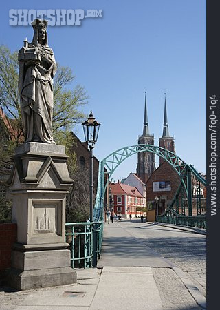 
                Brückenfigur, Breslau, Dombrücke                   