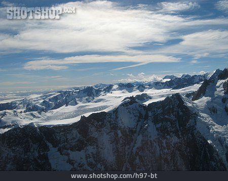 
                Gletscher, Neuseeländische Alpen, Westland-nationalpark                   