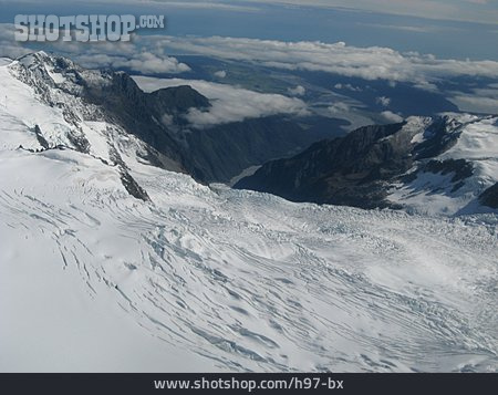 
                Schneefelder, Neuseeländische Alpen, Westland-nationalpark                   