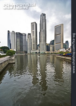 
                Skyline, Singapur, Clarke Quay                   