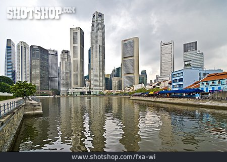 
                Skyline, Singapur, Clarke Quay                   