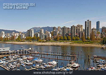
                Skyline, Yachthafen, Vancouver                   