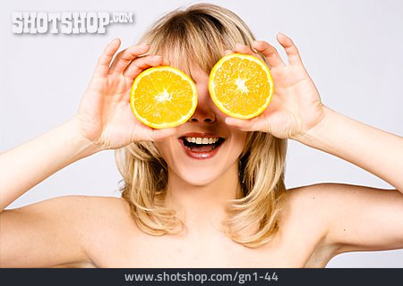 
                Blick, Orangenhälfte, Humor & Skurril                   