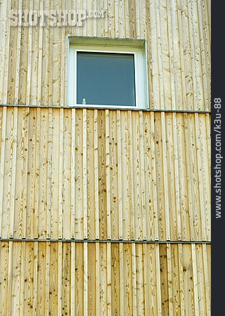 
                Fassade, Fenster, Holzverkleidung, Holzfassade                   