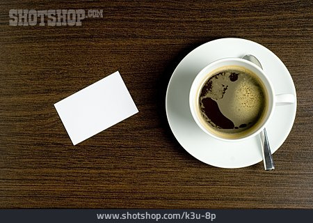 
                Textfreiraum, Kaffeepause, Kaffeetasse, Visitenkarte                   