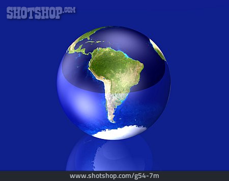 
                Weltkugel, Südamerika, 3d-rendering, Globus                   