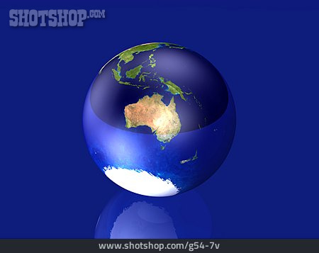 
                Weltkugel, Australien, 3d-rendering, Globus                   