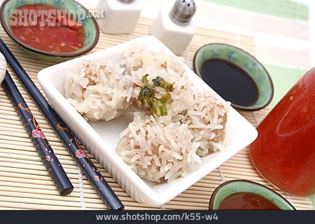 
                Chinesische Küche, Dim Sum, Reisbällchen                   