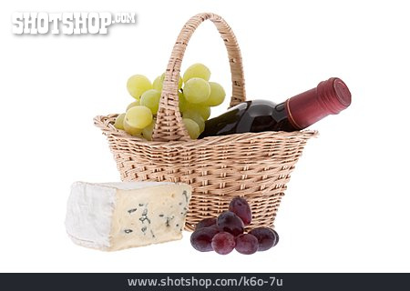 
                Weintraube, Käse, Rotwein                   
