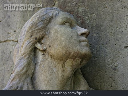 
                Hoffnung & Glaube, Skulptur, Frauenkopf                   