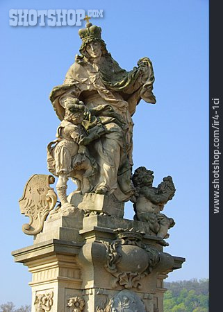 
                Statue, Heiligenstatue, Karlsbrücke                   
