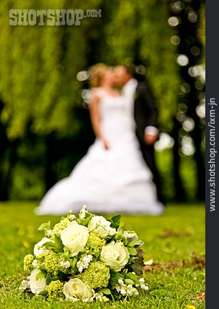 
                Wedding, Bridal Bouquet, Bridal Couple                   