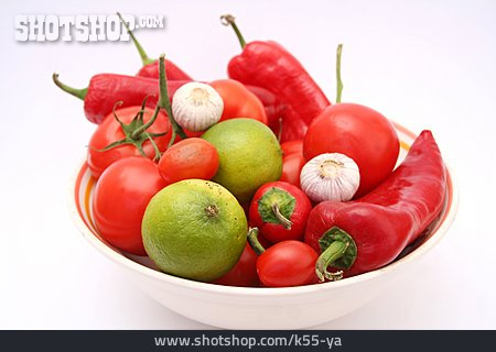 
                Obst, Gemüse, Schüssel                   