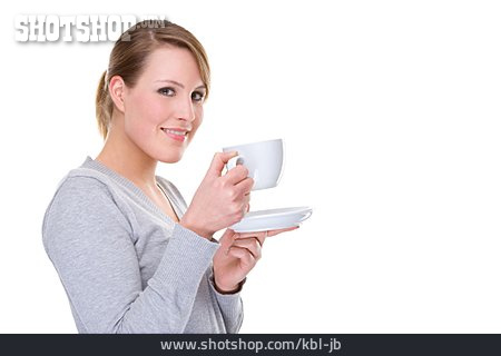 
                Frau, Kaffeepause, Kaffeetasse                   