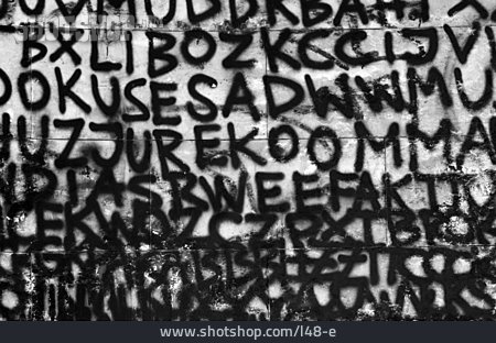 
                Buchstabe, Typografie, Graffiti                   