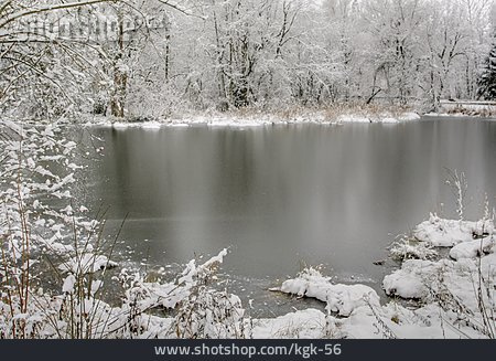
                See, Winterlandschaft, Eisdecke                   