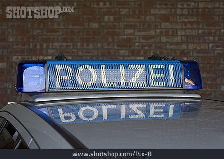 
                Polizei, Blaulicht, Polizeiauto                   