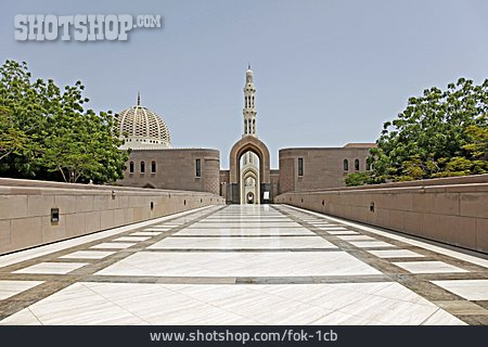 
                Eingang, Moschee, Sultan Qaboos Grande Mosque                   