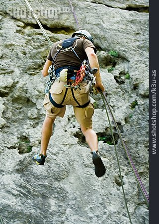 
                Action & Abenteuer, Kletterer, Klettersport, Abseilen                   
