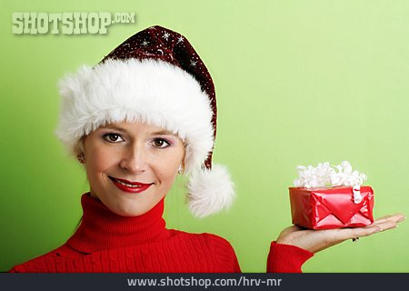 
                Weihnachten, Weihnachtsgeschenk, Weihnachtsfrau                   