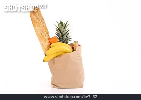 
                Einkauf & Shopping, Lebensmittel, Einkaufstüte                   