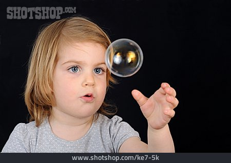 
                Girl, Soap Bubble, Fascinated                   