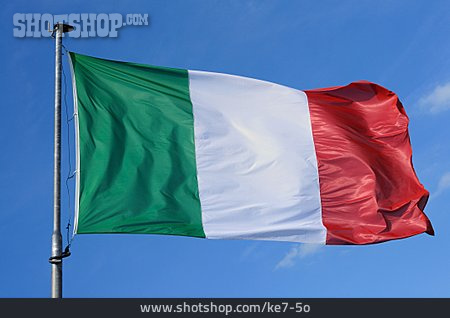 
                Italien, Nationalflagge, Trikolore                   