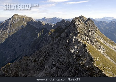 
                Gipfel, Bergrücken, Allgäuer Alpen                   