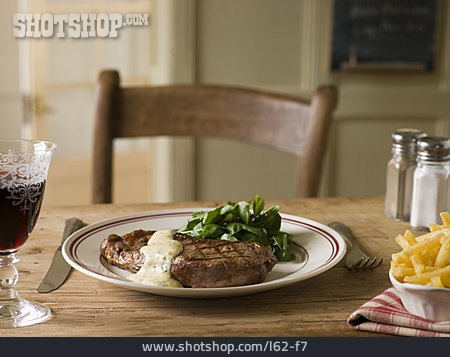 
                Restaurant, Steak, Rustikal, Rindersteak, Entrecote                   