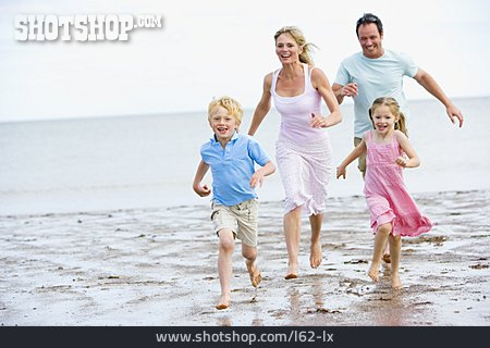 
                Strand, Laufen, Familie                   