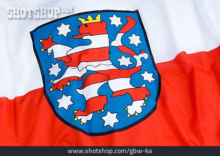 
                Thüringen, Bundesland, Landesflagge, Landesflagge Thüringen                   